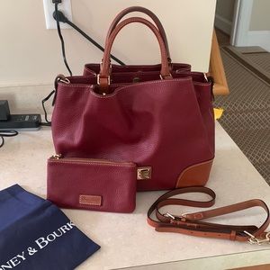 Dooney & Bourke Pebbled Leather Satchel Bag